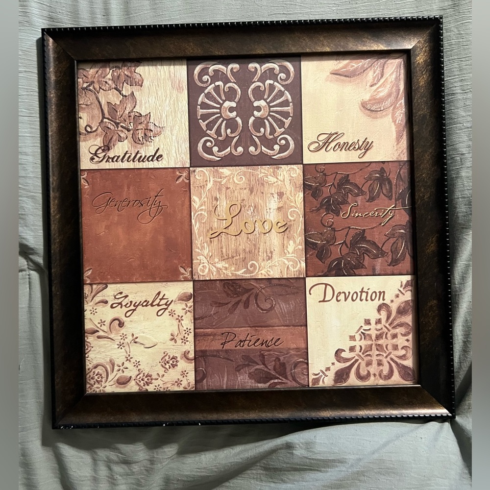 Framed wall decor
